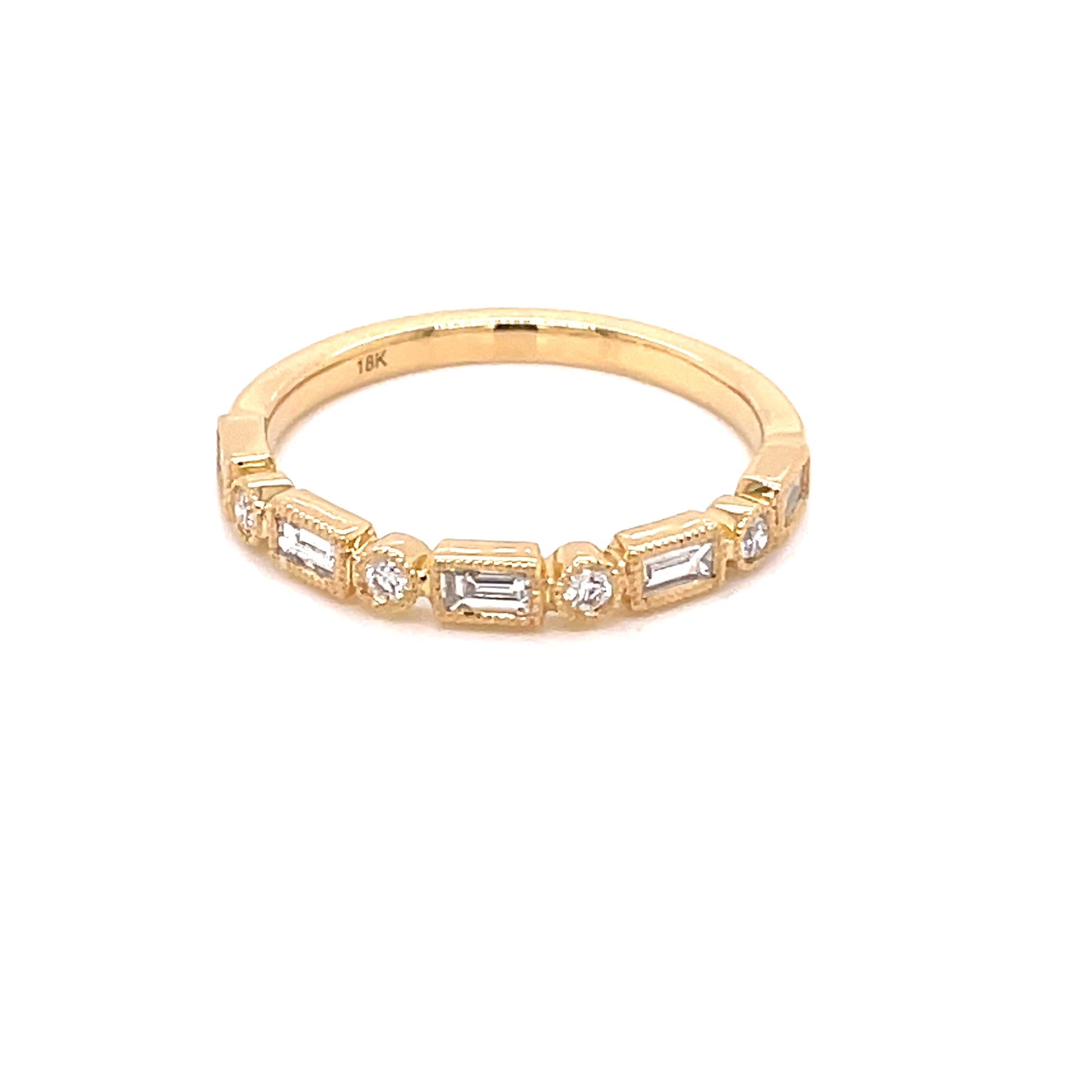Diamond Brilliant and Baguette Cut Eternity Style Ring  gardiner-brothers   