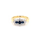 Yellow Gold Sapphire and Diamond Cluster Style Ring  Gardiner Brothers   