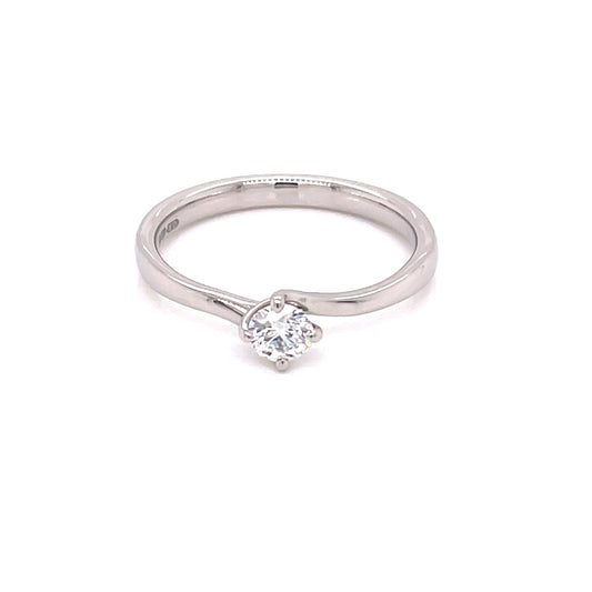 Round Brilliant Cut Diamond Solitaire Ring - 0.23cts  Gardiner Brothers   