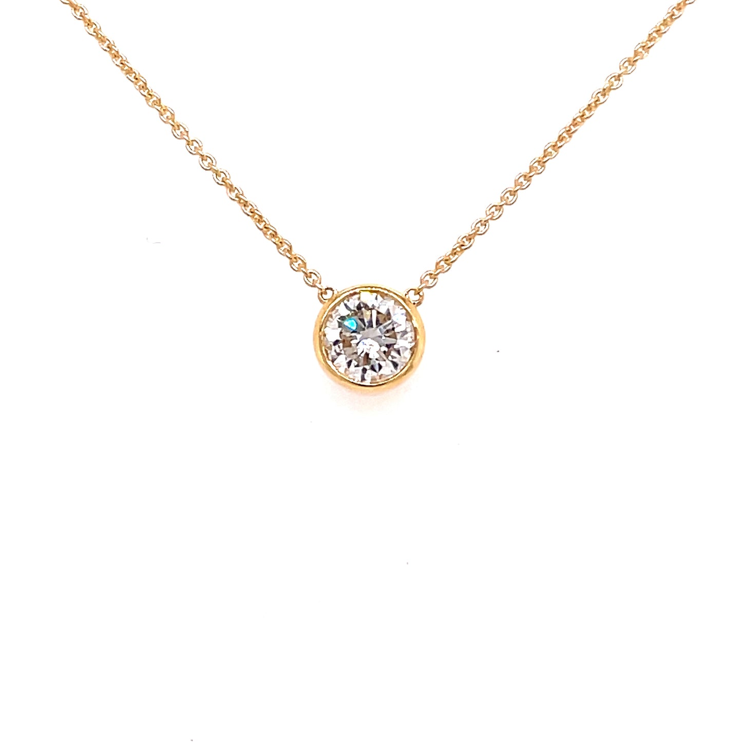 Round Brilliant Cut Diamond Solitaire Pendant - 0.55cts  Gardiner Brothers   