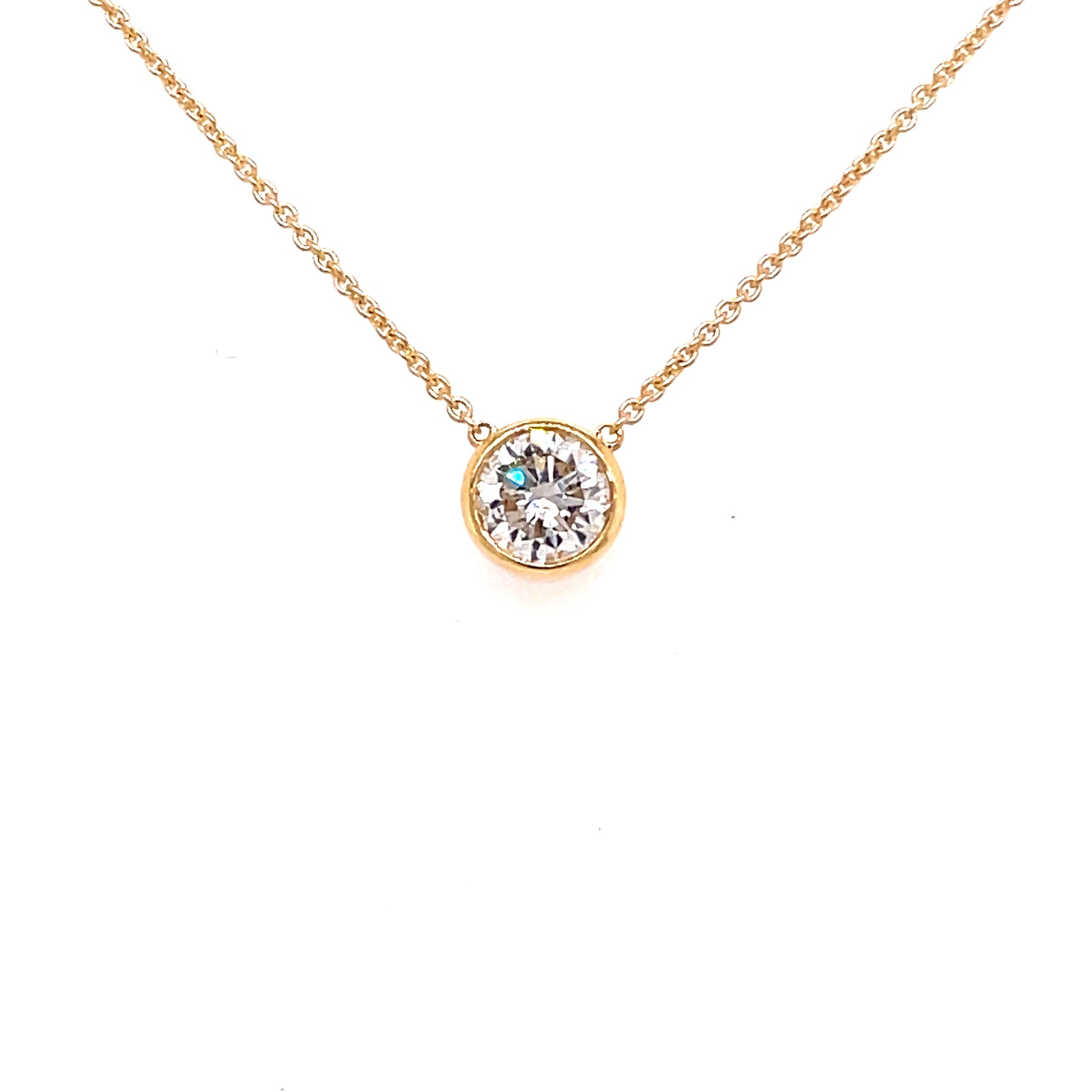 Round Brilliant Cut Diamond Solitaire Pendant - 0.55cts  Gardiner Brothers   