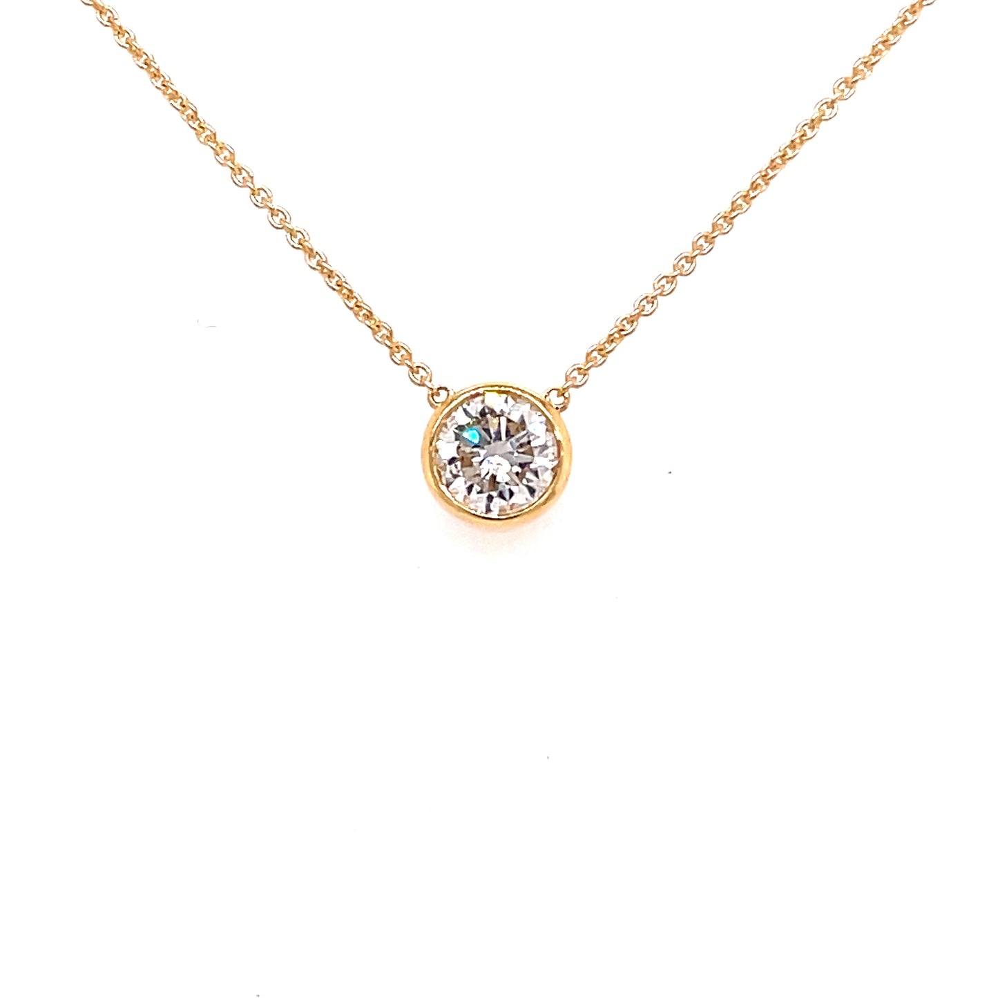 Round Brilliant Cut Diamond Solitaire Pendant - 0.40cts  Gardiner Brothers   