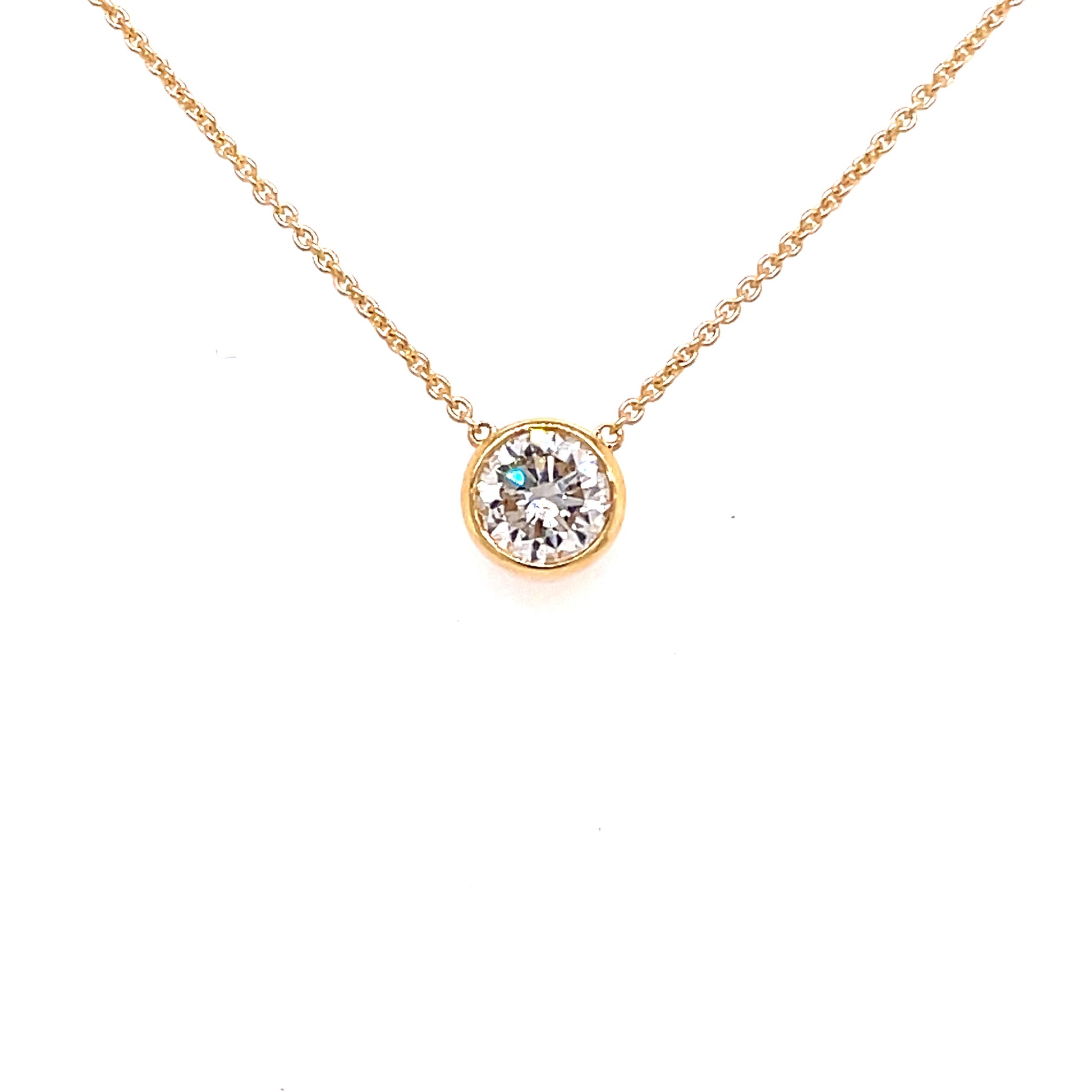 Round Brilliant Cut Diamond Solitaire Pendant - 0.40cts  Gardiner Brothers   