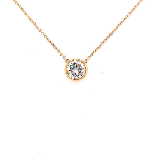 Round Brilliant Cut Diamond Solitaire Pendant - 0.40cts  Gardiner Brothers   