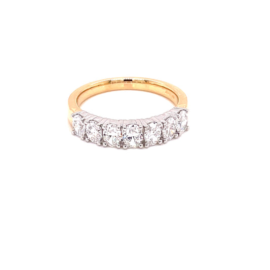 Oval Shaped Diamond 7 Stone Eternity Style Ring - 1.01cts  Gardiner Brothers   