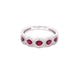 Ruby and Diamond Halo Style Dress Ring  Gardiner Brothers   