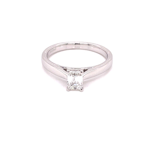 Emerald Cut Diamond Solitaire Ring - 0.50cts  Gardiner Brothers   