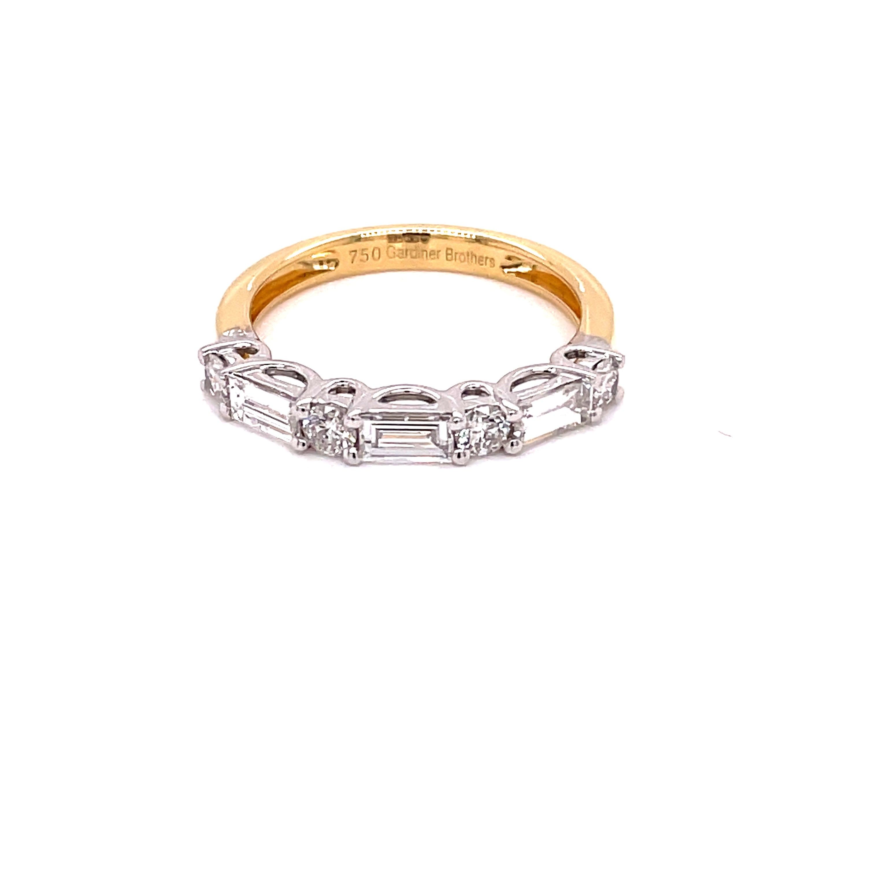 Baguette stone clearance ring