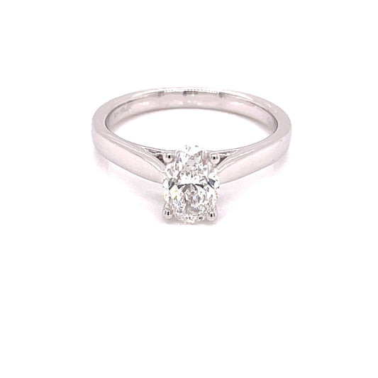 Oval Shaped Diamond Solitaire Ring - 1.00cts  Gardiner Brothers   
