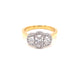 Oval Shaped Diamond 3 Stone Halo Cluster Style Ring - 1.00cts  Gardiner Brothers   