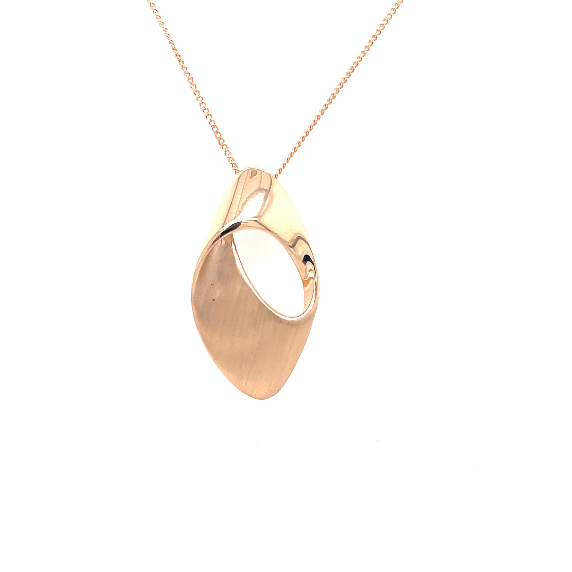 Yellow Gold Wrap-Over Style Pendant  Gardiner Brothers   