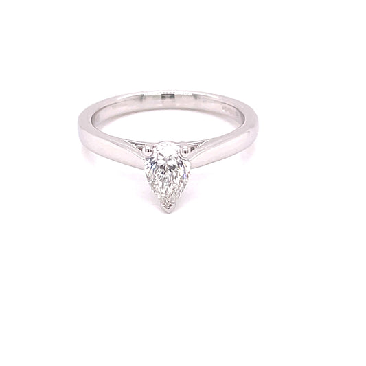 Pear Shape Diamond Solitaire Ring - 0.54cts  Gardiner Brothers   