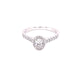 Oval Shaped Diamond Halo Style Ring - 0.62cts  Gardiner Brothers   