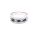 Sapphire and Round Brilliant Cut Diamond Eternity Style Ring  Gardiner Brothers   
