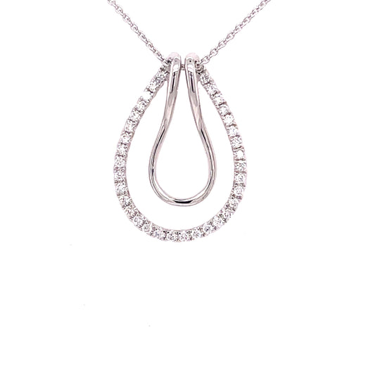 Fancy Style Pendant With Round Brilliant Cut Diamonds  Gardiner Brothers   