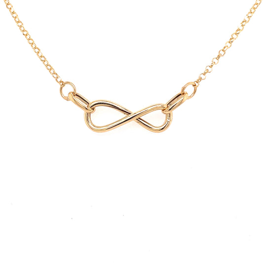 Yellow Gold Infinity Knot Pendant  Gardiner Brothers   