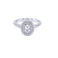 Oval Shaped Double Halo Style Diamond Ring - 0.70cts  Gardiner Brothers   