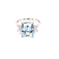 Aquamarine and Emerald Cut Diamond 3 Stone Ring  Gardiner Brothers   