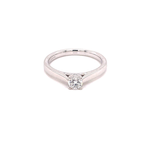 Round Brilliant Cut Diamond Solitaire Ring - 0.30cts  Gardiner Brothers   