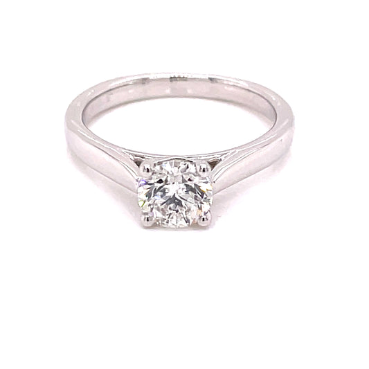 Round Brilliant Cut Diamond Solitaire Ring - 0.80cts  Gardiner Brothers   