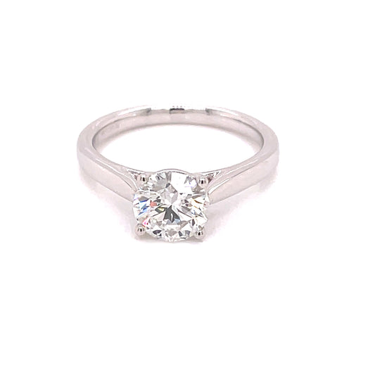 Lab Grown Round Brilliant Cut Diamond Solitaire Ring - 1.03cts  Gardiner Brothers   