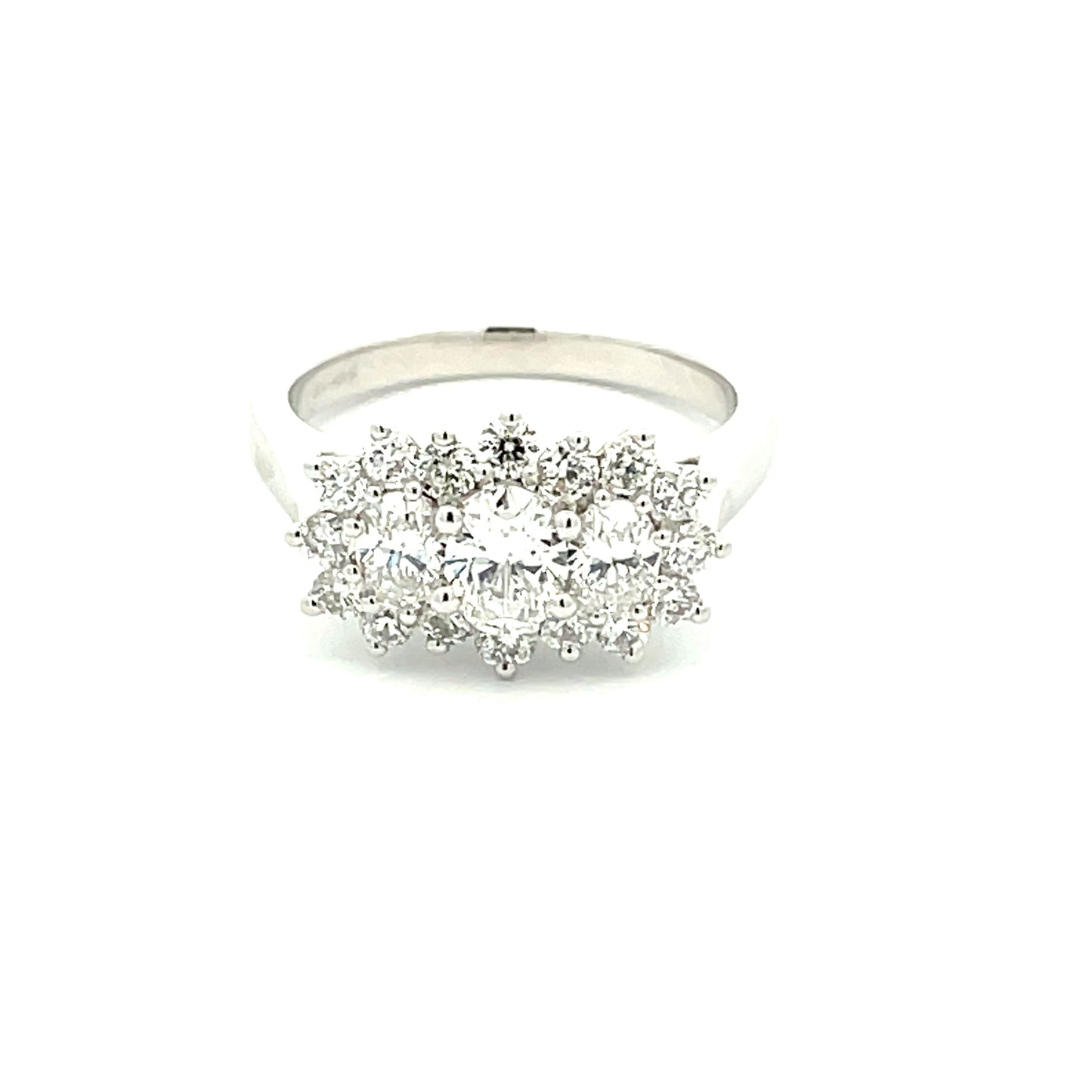 3 Oval Shaped Diamond Cluster Style Ring - 1.35cts  Gardiner Brothers   