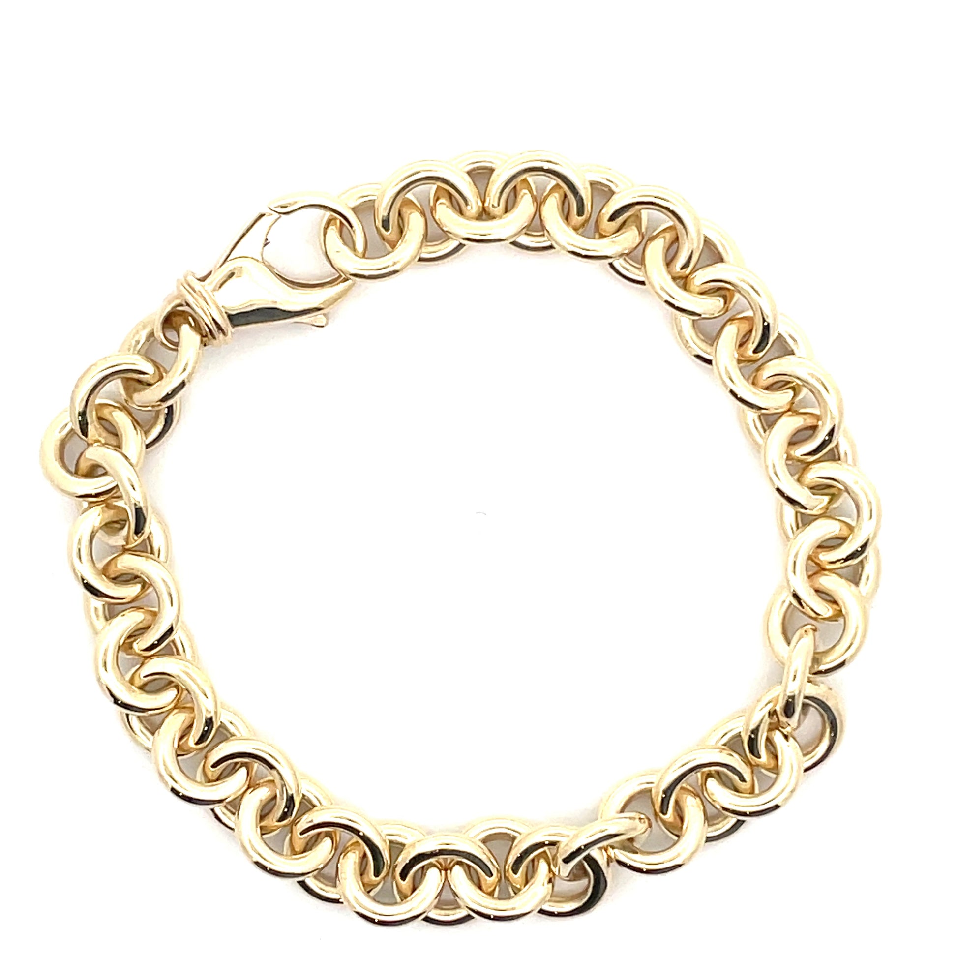 Yellow Gold Circular Link Bracelet  Gardiner Brothers   