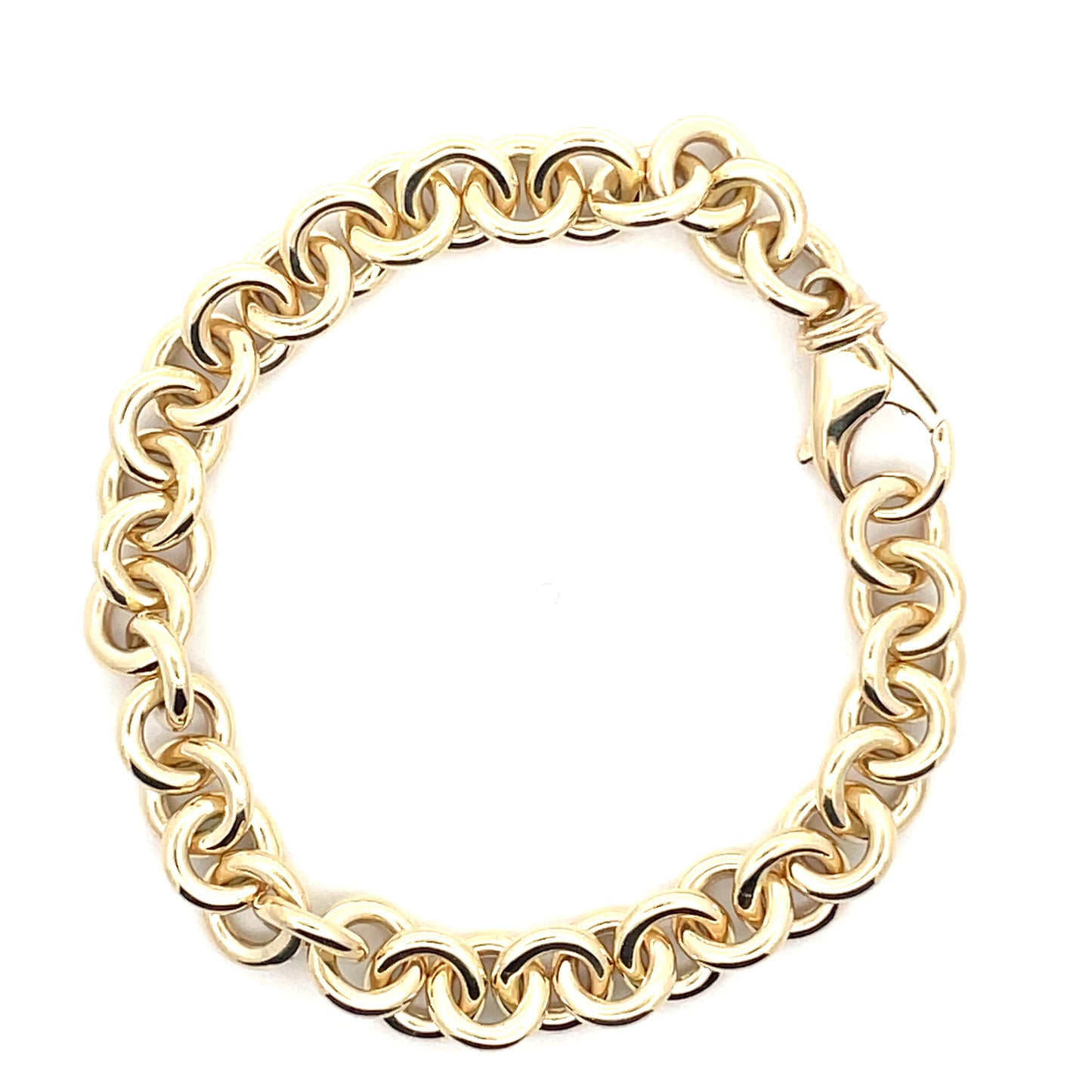 Yellow Gold Circular Link Bracelet  Gardiner Brothers   