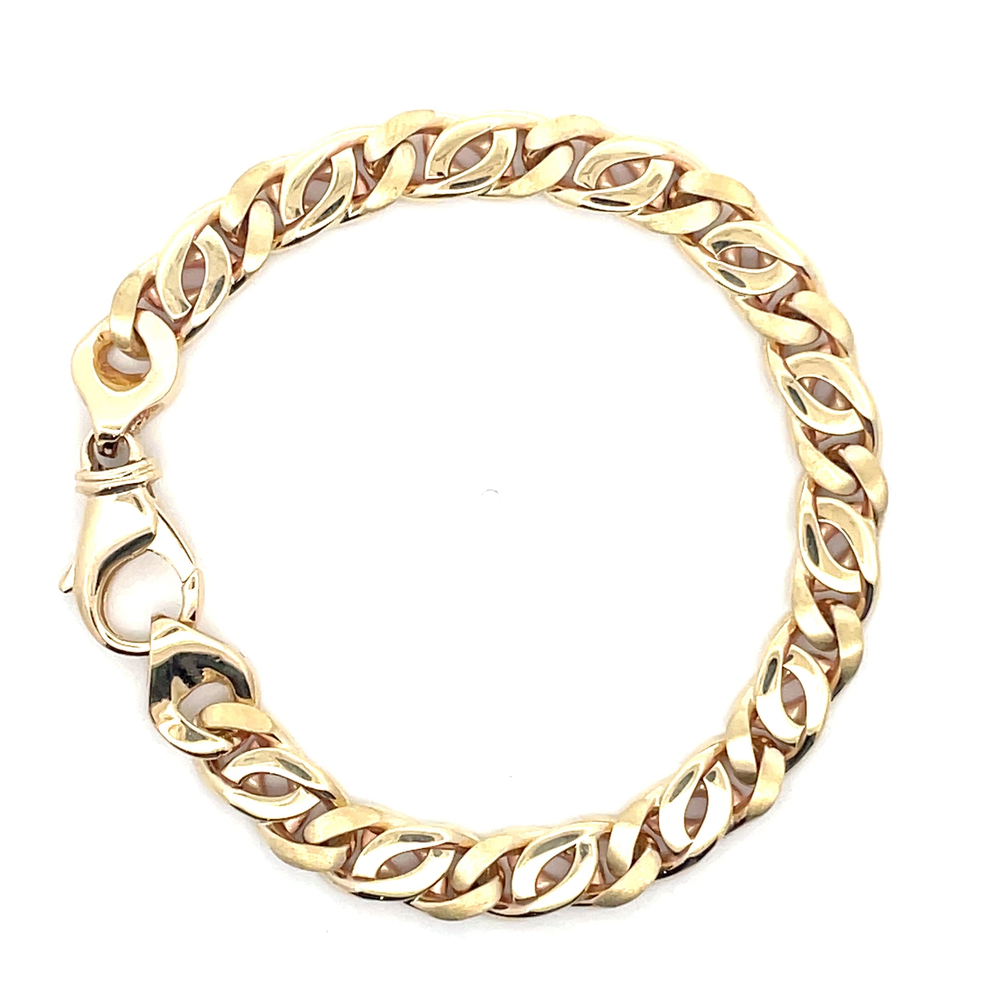 Yellow Gold Curb Style Link Bracelet  Gardiner Brothers   