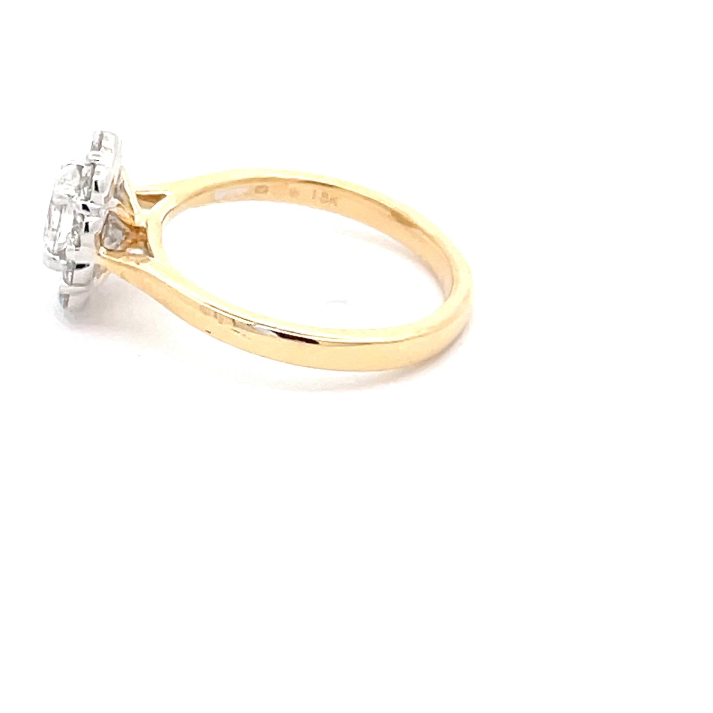 Oval Shaped Diamond Halo Style Ring - 0.95cts  Gardiner Brothers   