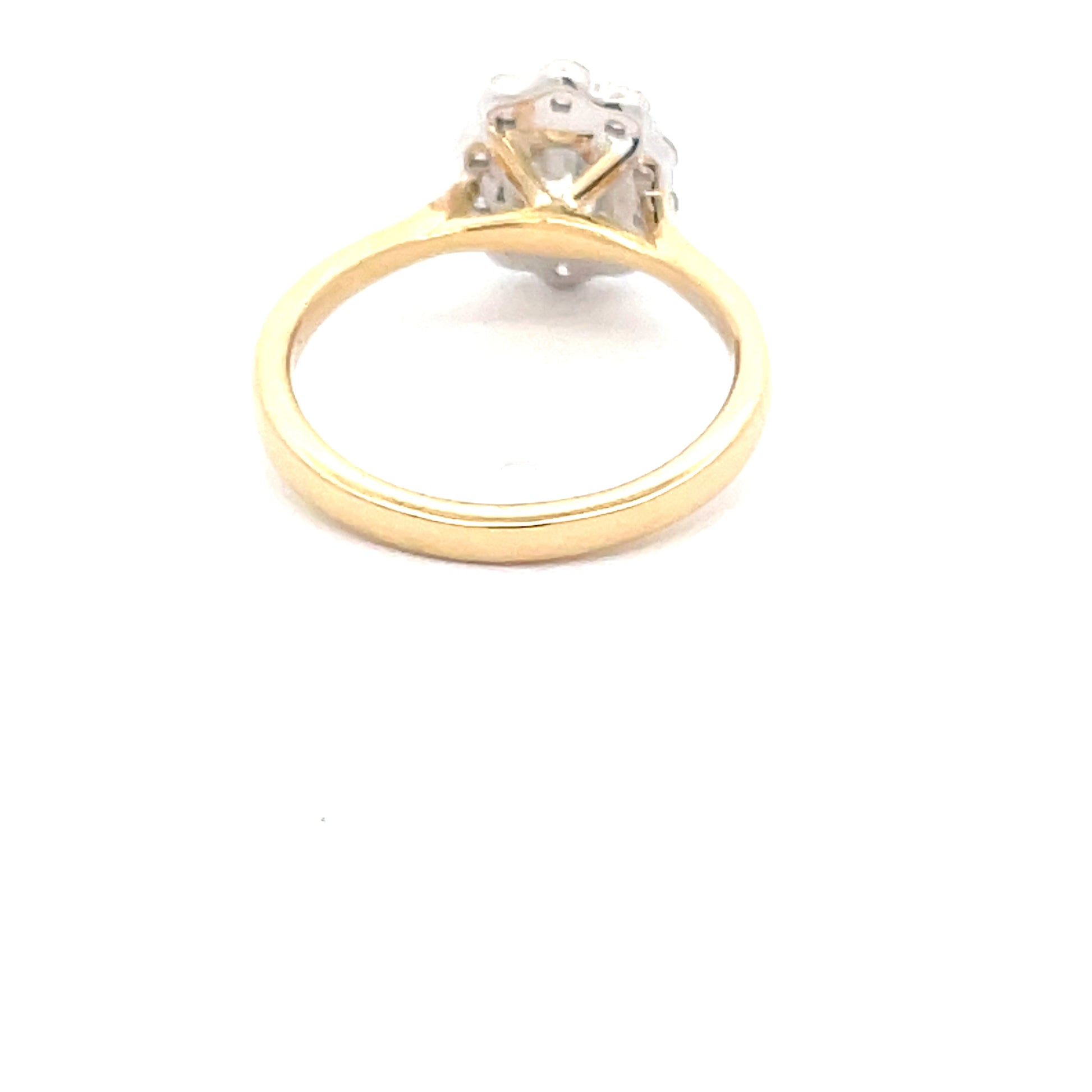 Oval Shaped Diamond Halo Style Ring - 0.95cts  Gardiner Brothers   