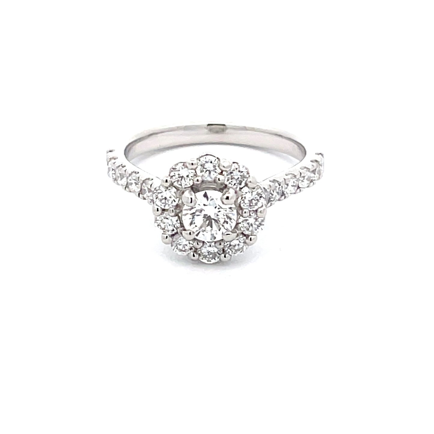 Round Brilliant Cut Diamond Halo Style Ring - 1.15cts  Gardiner Brothers   