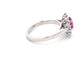 Pink Sapphire and Diamond Cluster Style Ring  Gardiner Brothers   