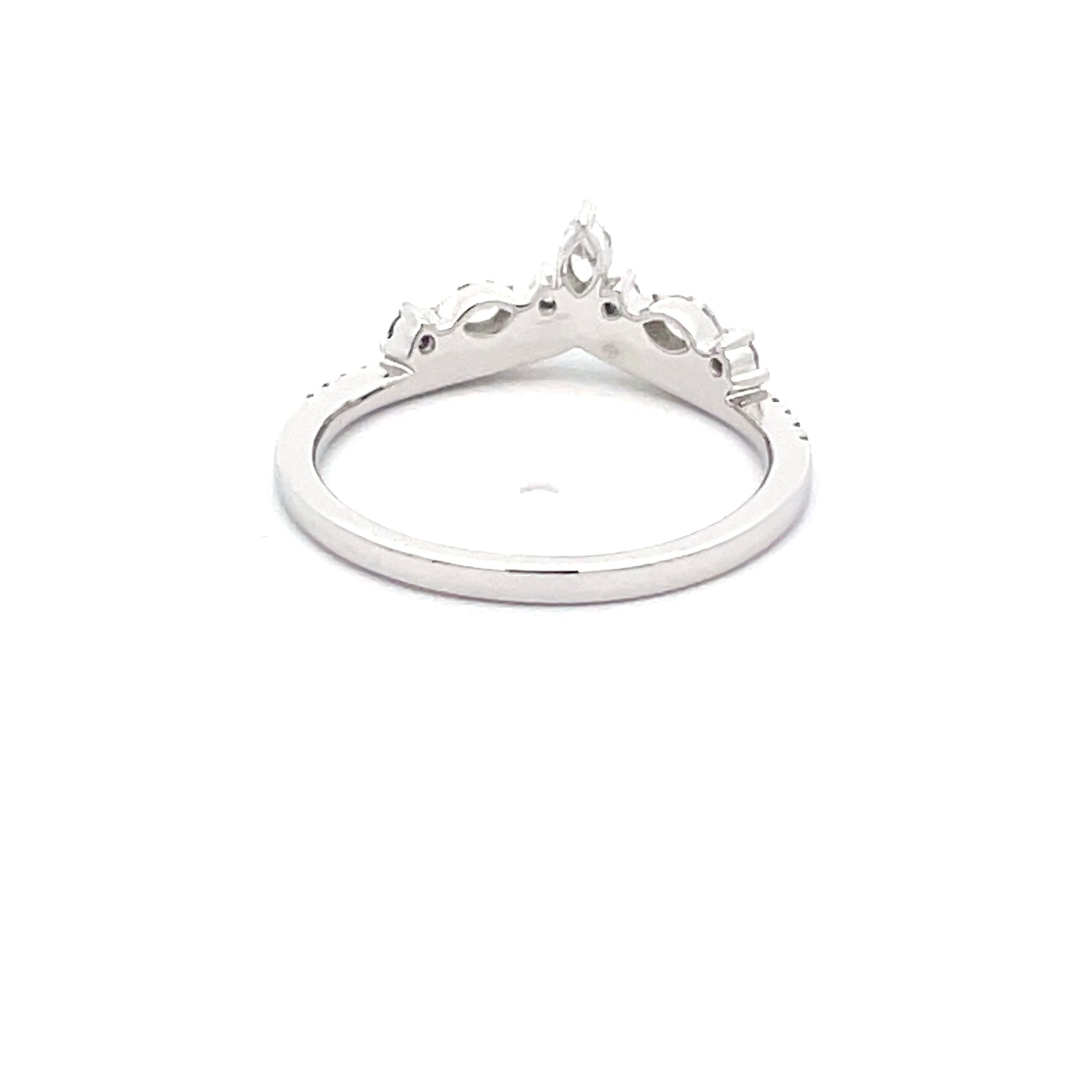 Round Brilliant and Marquise Shaped Diamond Tiara Ring  Gardiner Brothers   
