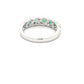 Emerald and Round Brilliant Cut Diamond Halo Style Dress Ring  Gardiner Brothers   