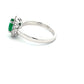 Emerald and Round Brilliant Cut Diamond Cluster Ring  Gardiner Brothers   
