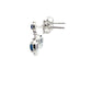 Sapphire and diamond drop halo style earrings  Gardiner Brothers   