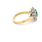 Oval Emerald AND ROUND BRILLIANT CUT DIAMOND CLUSTER STYLE RING  Gardiner Brothers   