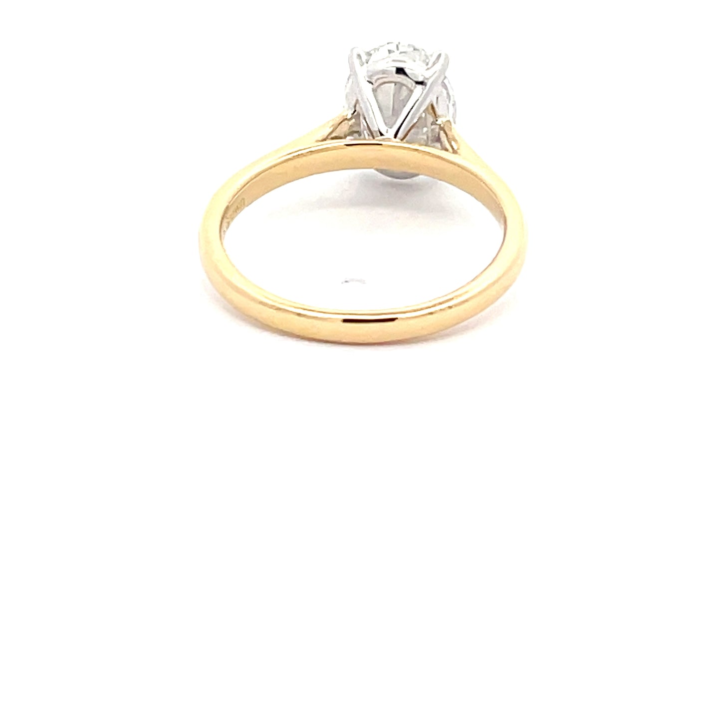 Lab Grown Oval Shaped Diamond Solitaire Ring - 2.00cts Gardiner Brothers