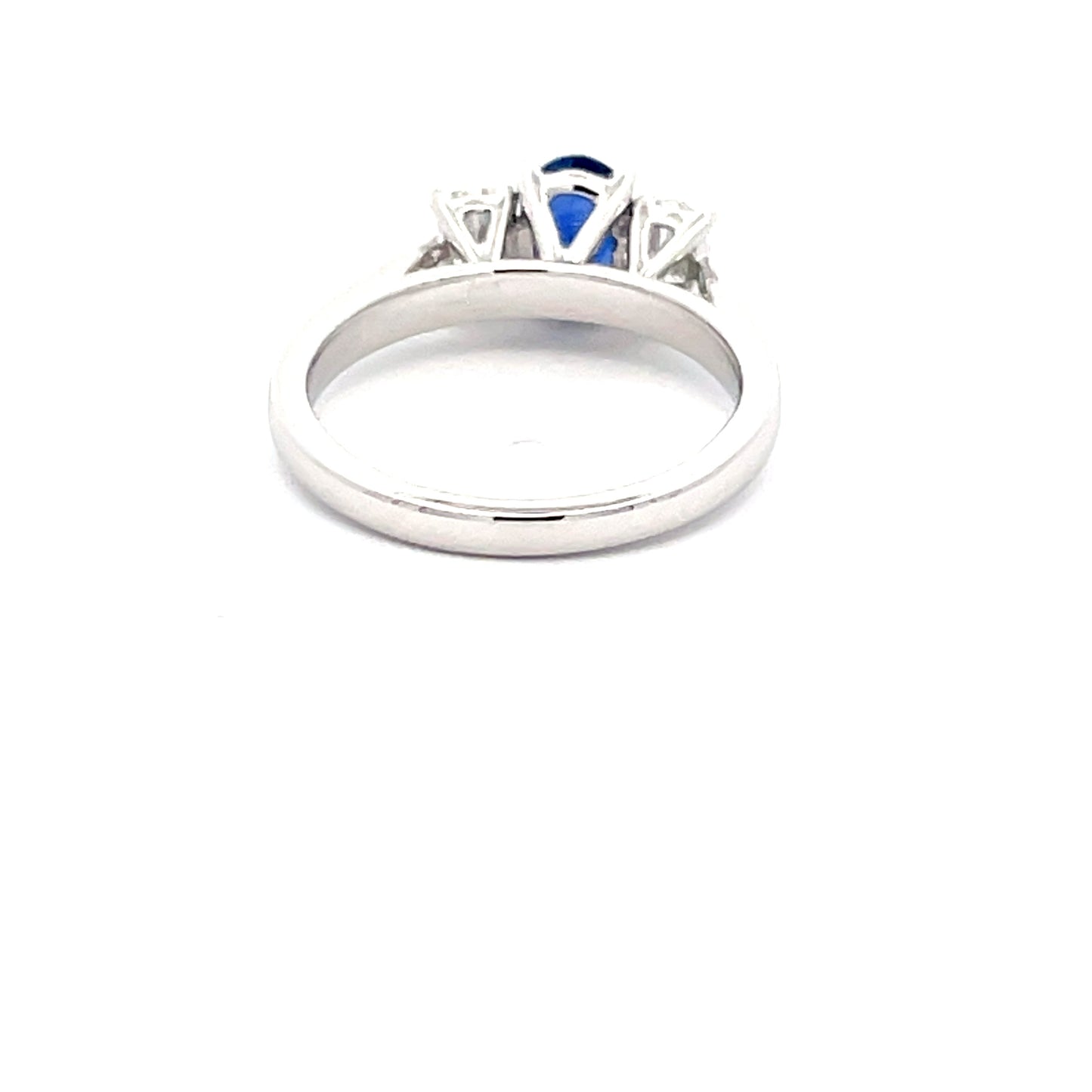 Sapphire and diamond oval 3 stone ring  Gardiner Brothers   