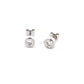 Round Brilliant Cut Diamond Rub-over Style Earrings - 0.50cts  Gardiner Brothers   