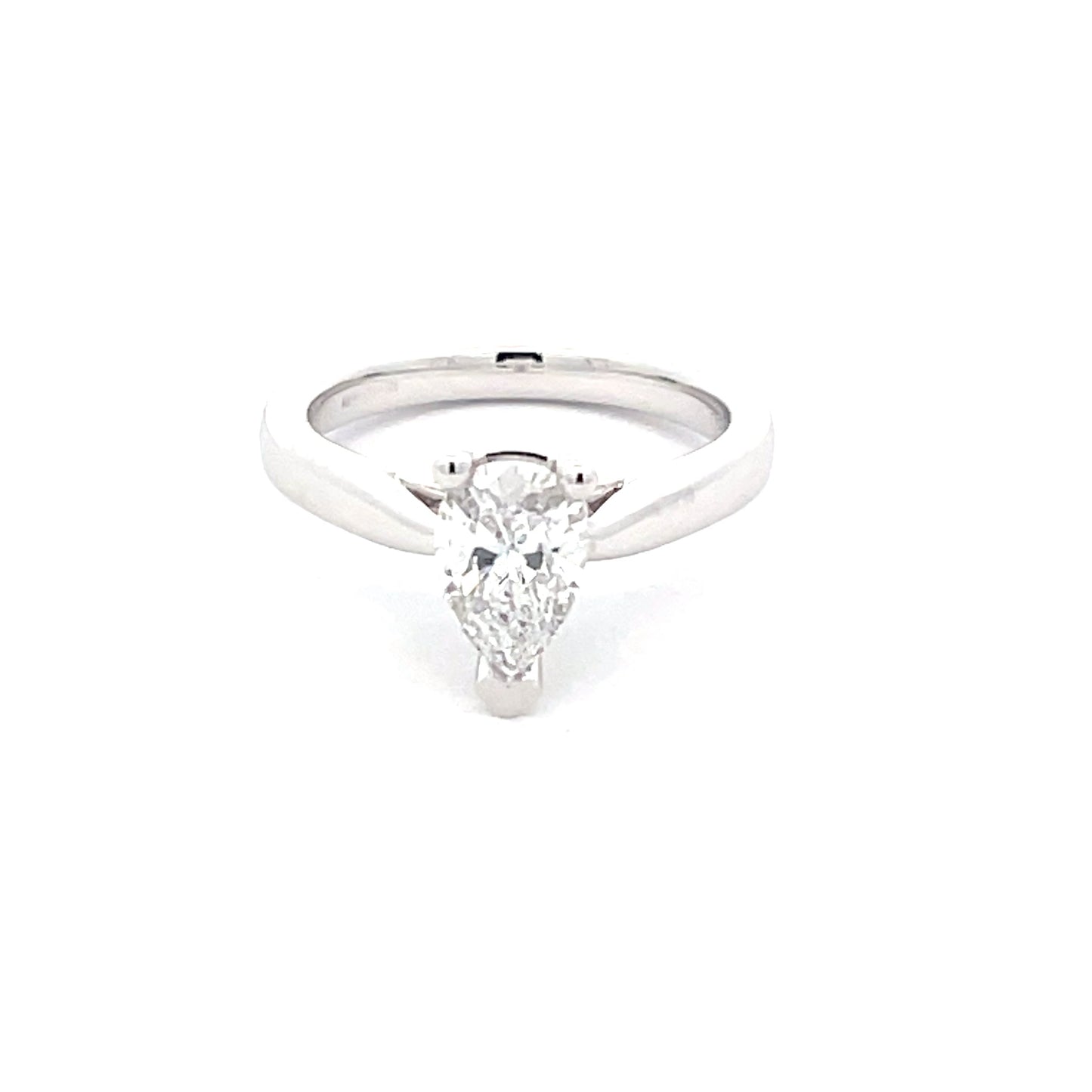 PEAR SHAPED DIAMOND SOLITAIRE RING - 0.71CTS  Gardiner Brothers   