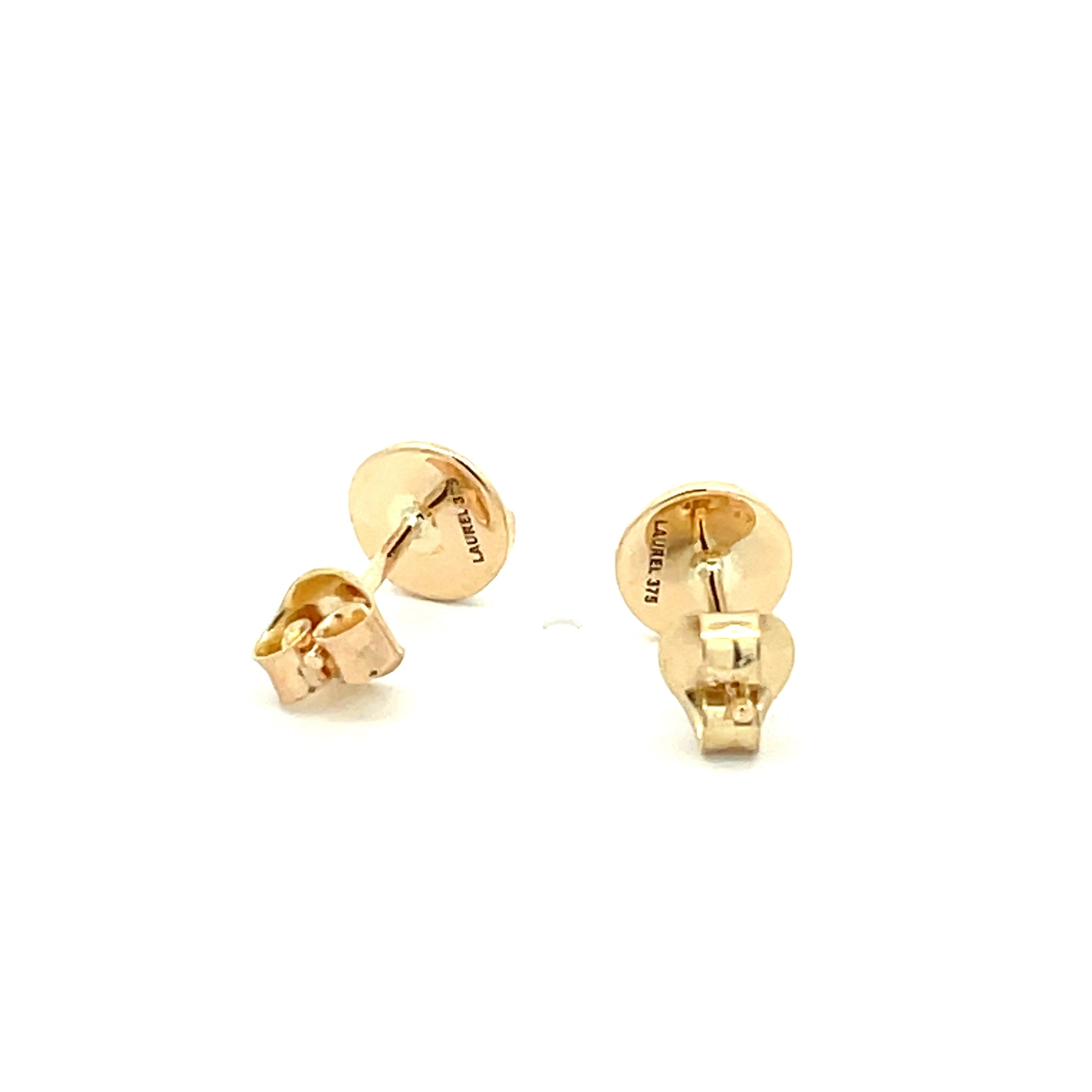 Yellow Gold Screw Design Earring  Gardiner Brothers   