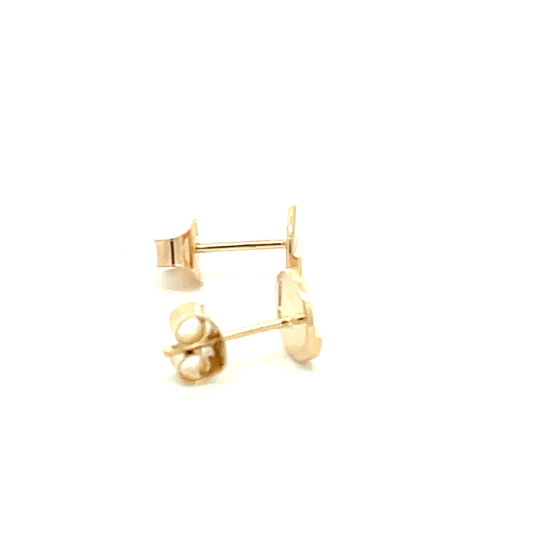 Yellow Gold Screw Design Earring  Gardiner Brothers   