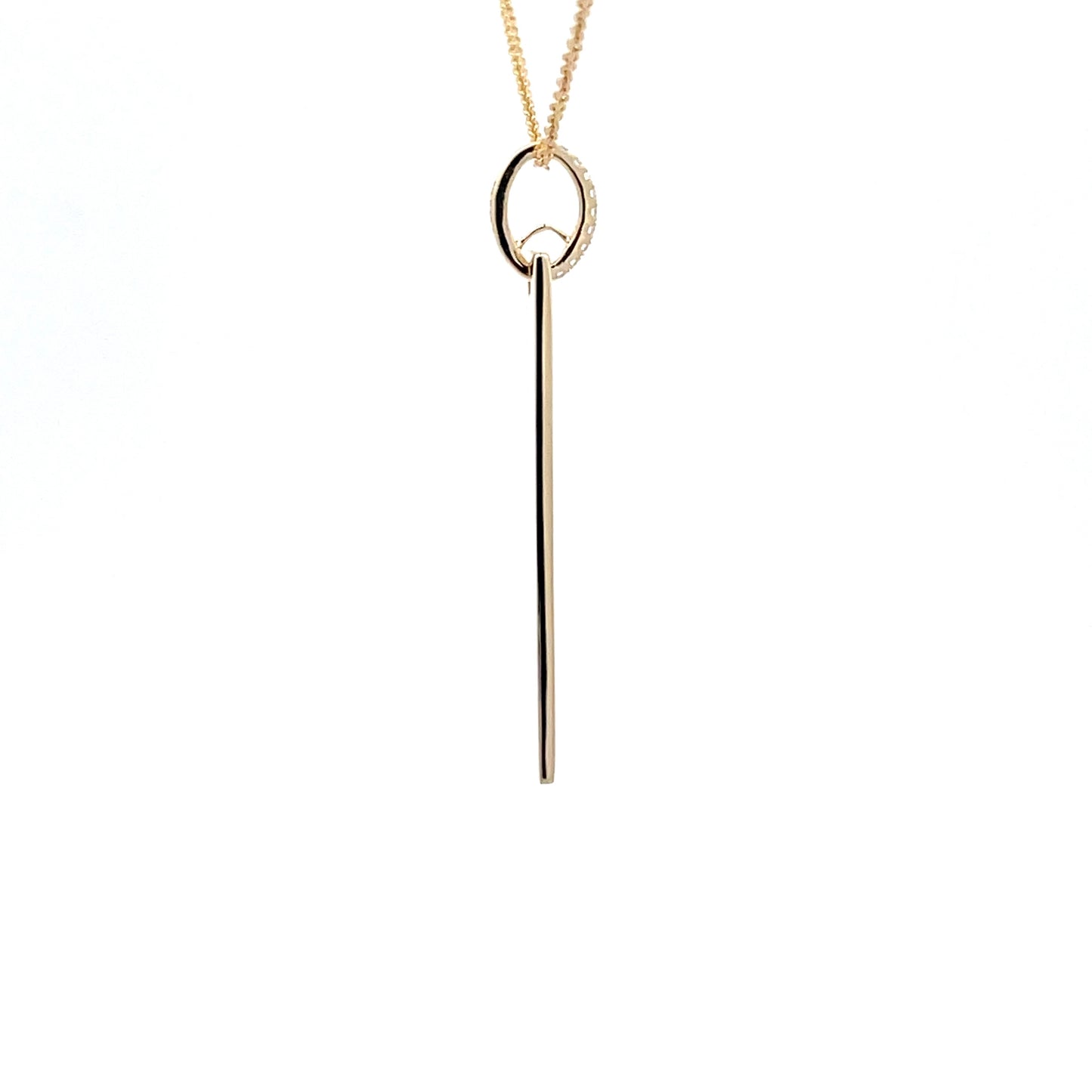 Yellow Gold Stick Pendant  Gardiner Brothers   