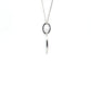 White Gold Disc Style Pendant  Gardiner Brothers   