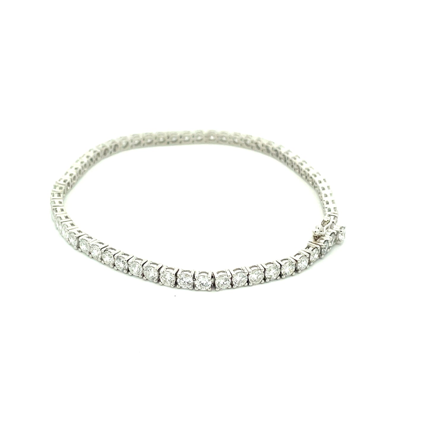 Round Brilliant Cut Diamond Tennis Bracelet - 4.18cts  Gardiner Brothers   