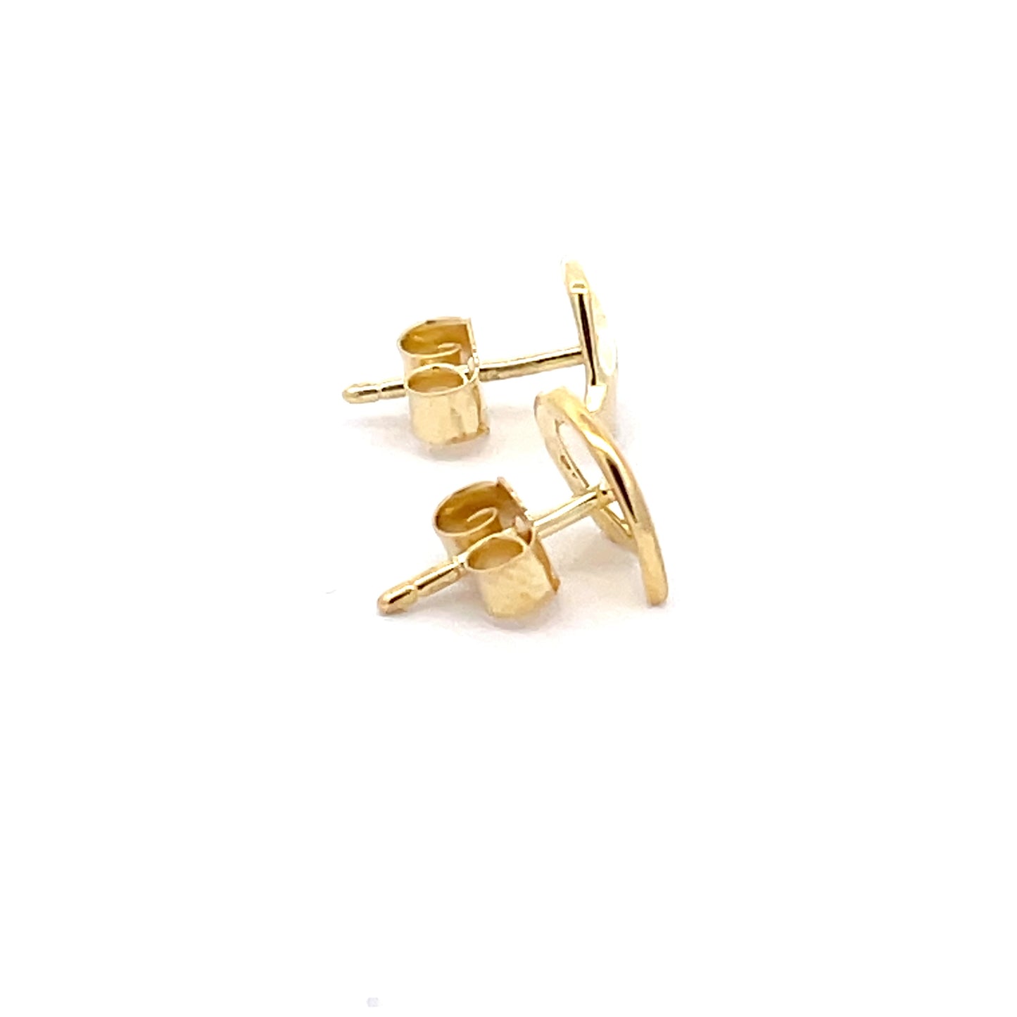 Yellow Gold Ribbon Stud Earring  Gardiner Brothers   