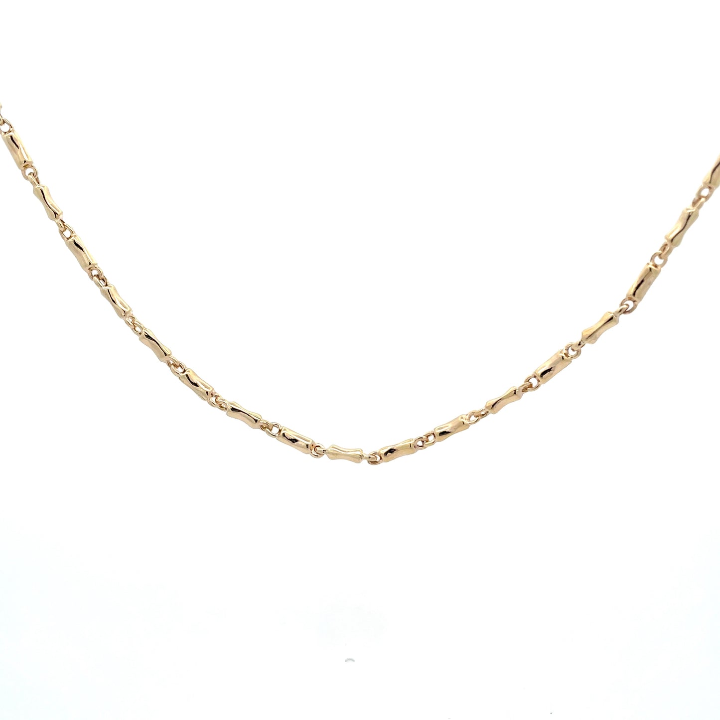 Yellow Gold "Dog Bone" Link Necklet  Gardiner Brothers   