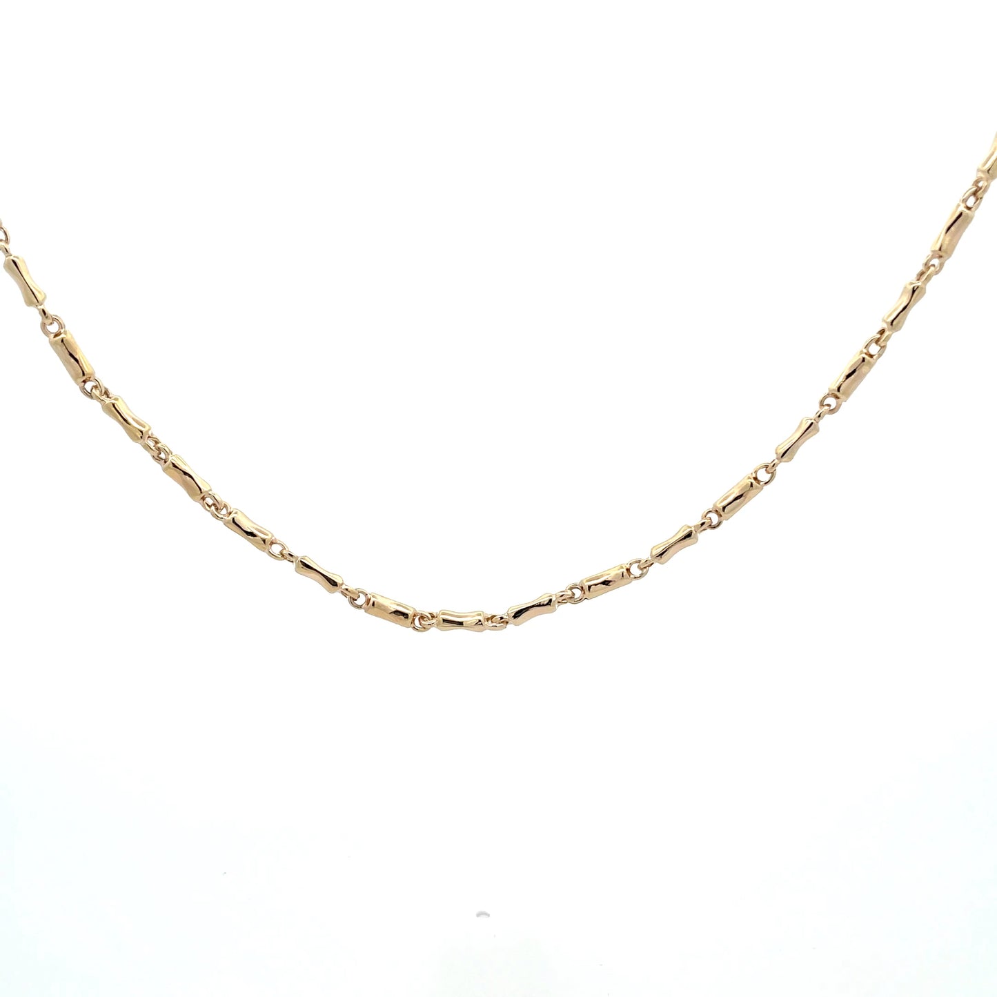 Yellow Gold "Dog Bone" Link Necklet  Gardiner Brothers   